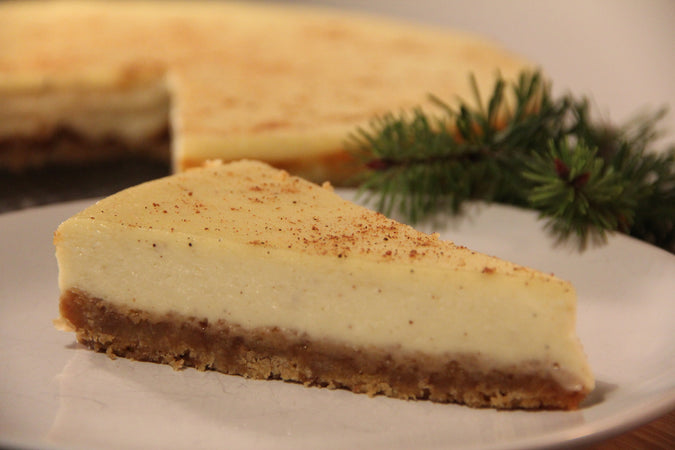 Christmas Spiced Rum & Eggnog Cheesecake Recipe