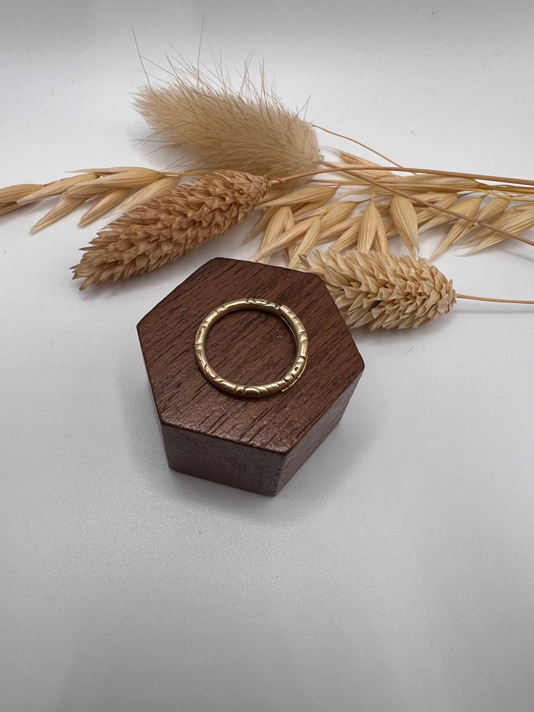 Georgian 10ct Gold Split Ring Charm Holder