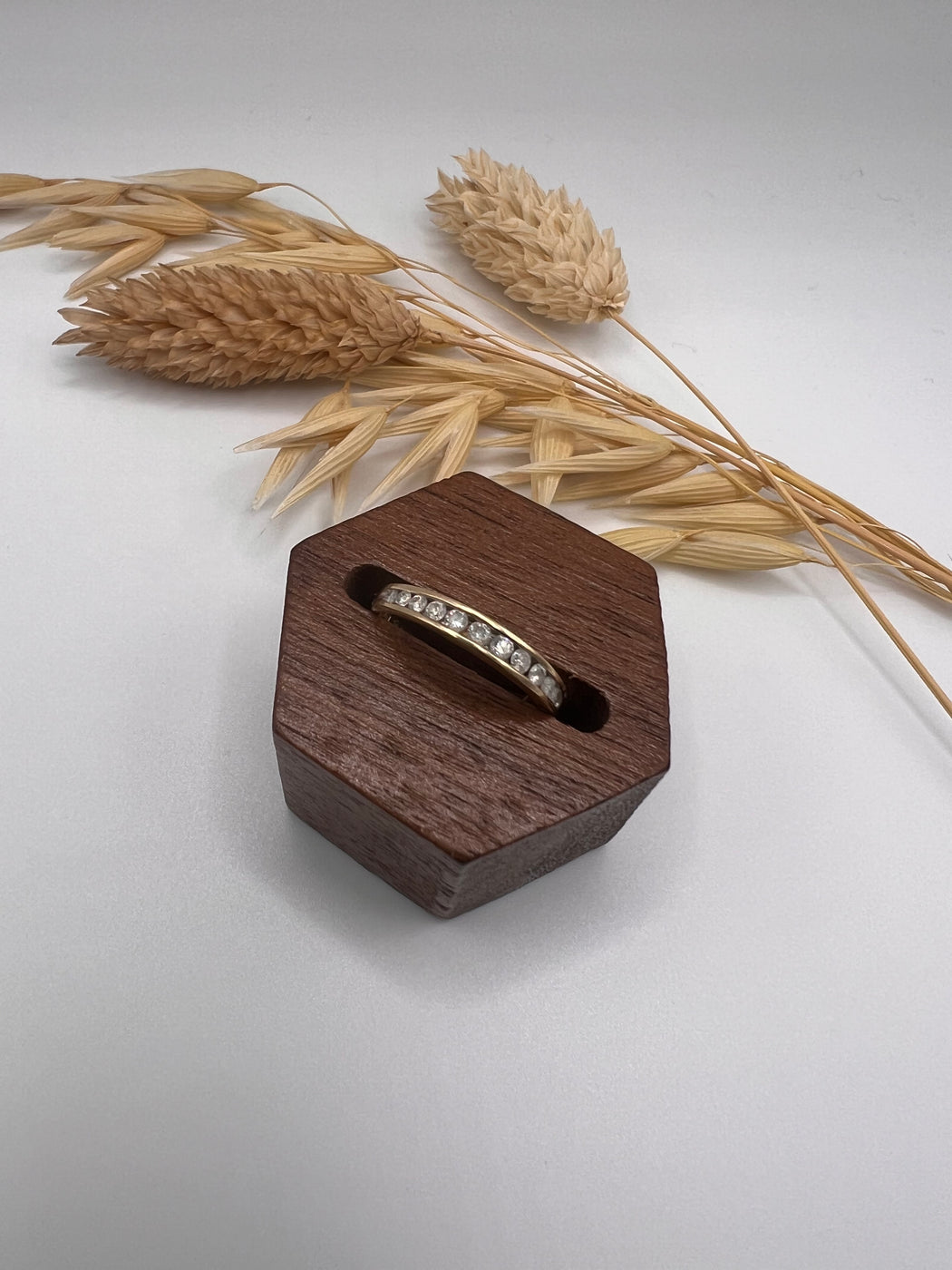 9ct Tapered Channel Set Diamond Ring