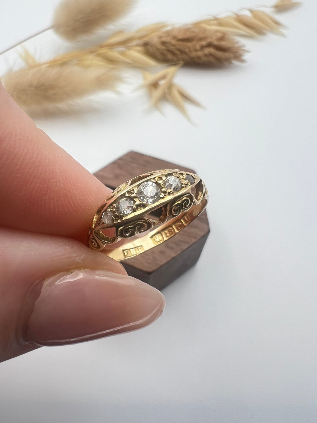 18ct Late Georgian Old Cut Diamond Ring