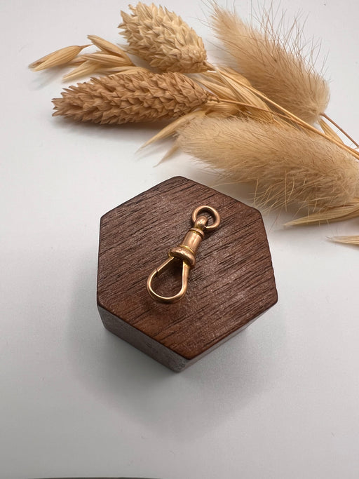 Antique 9ct Gold Swivel Dog Clip