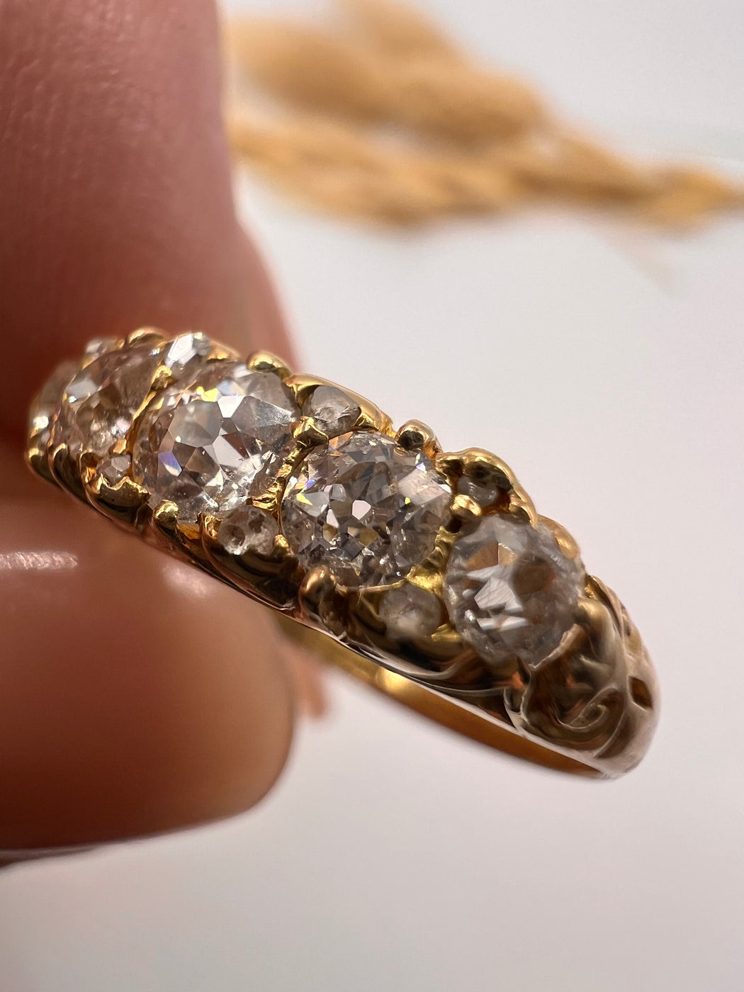 Antique 18ct Old Mine Cut Engagement Ring