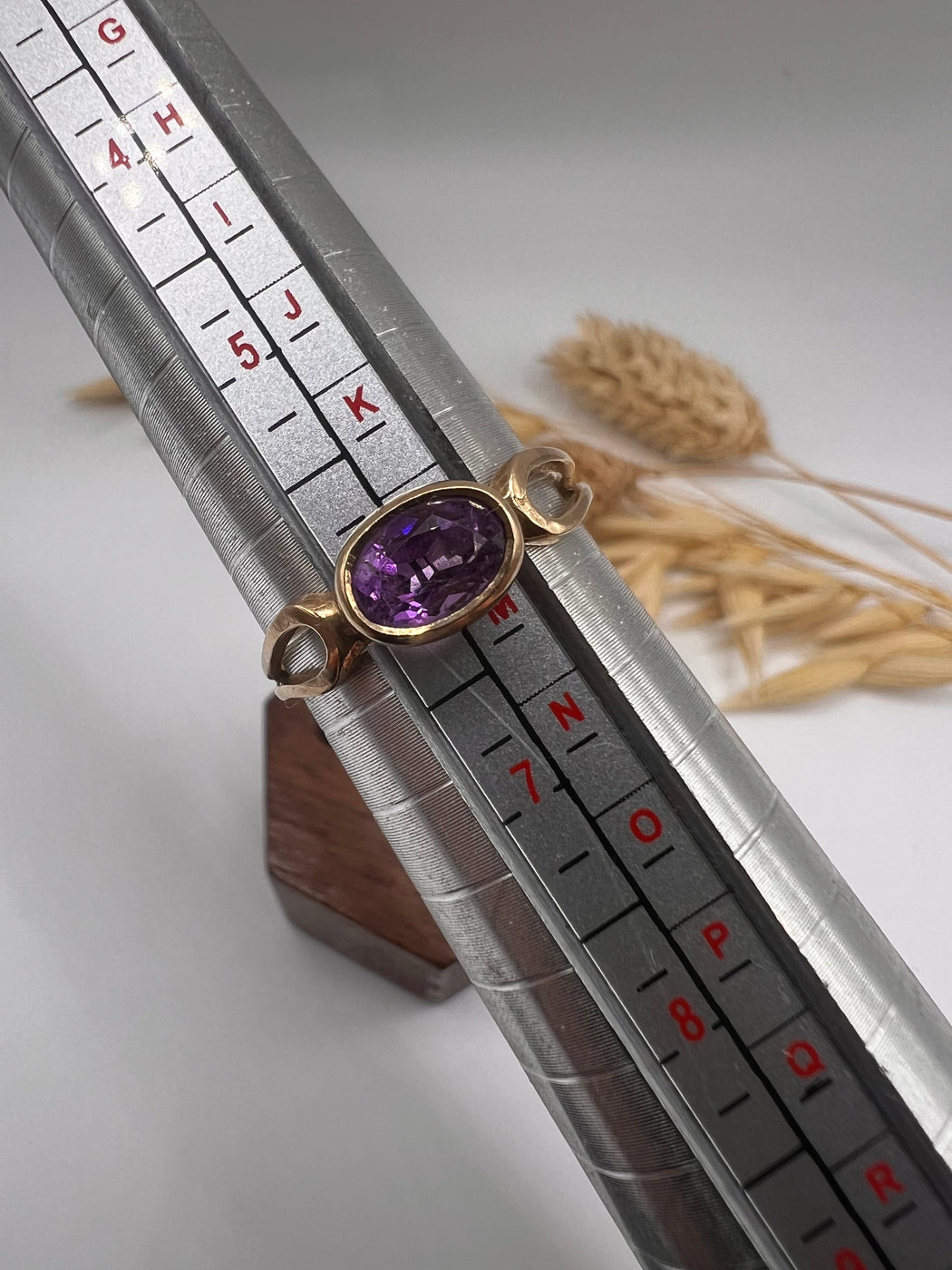 Vintage 9ct Gold Amethyst Ring