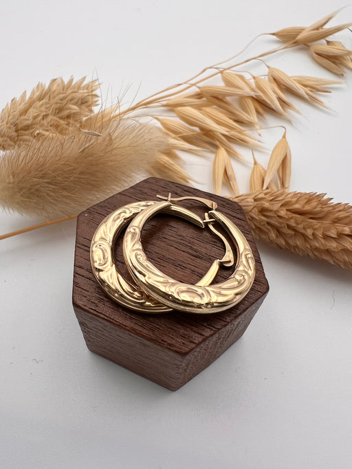 9ct Gold Creole Earrings