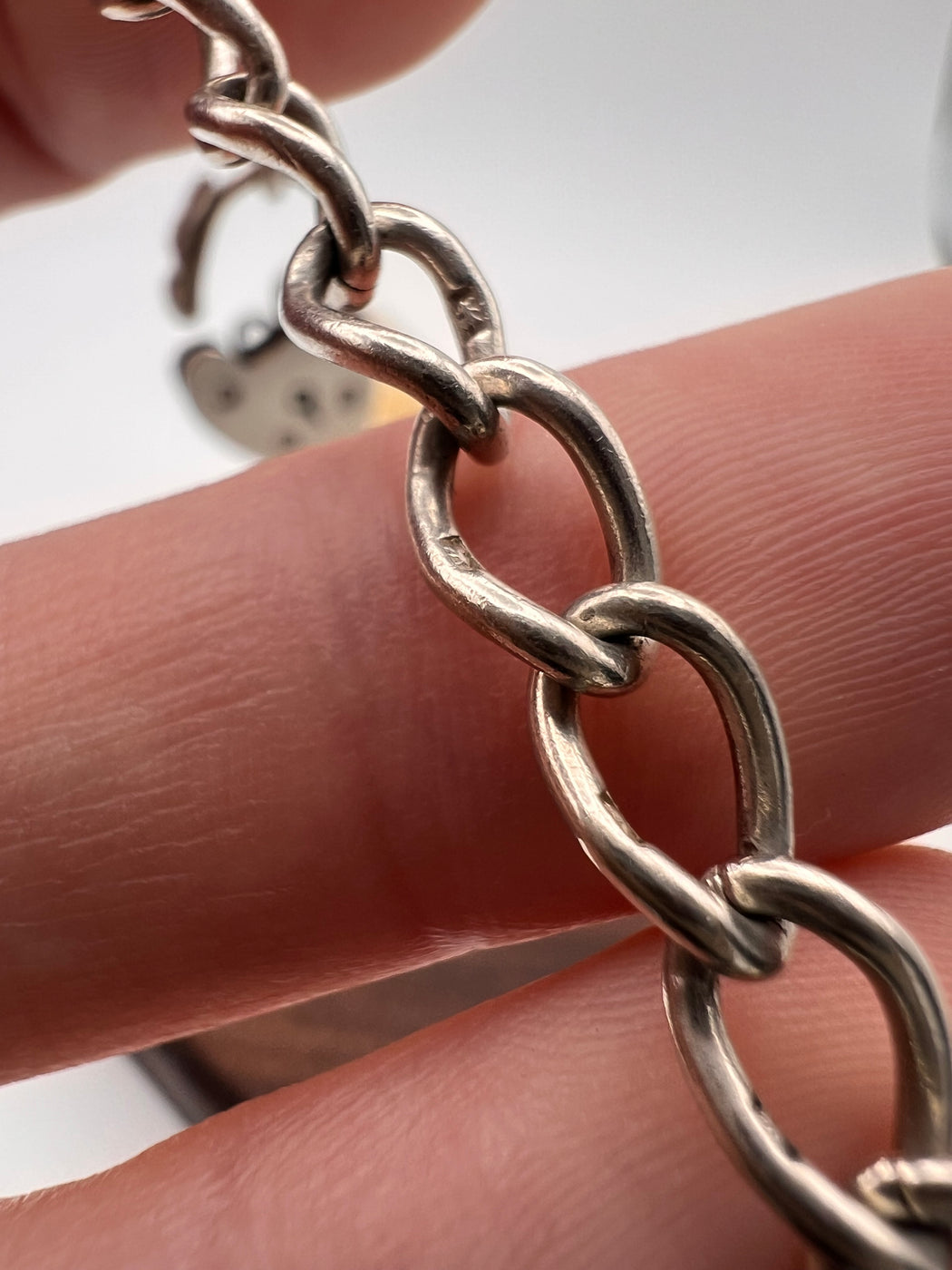 Vintage Silver Charm Bracelet