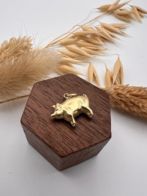 Vintage 9ct Gold Lucky Pig Charm