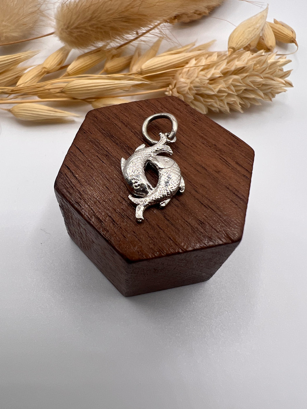 Vintage Silver Zodiac Pisces Fish Charm