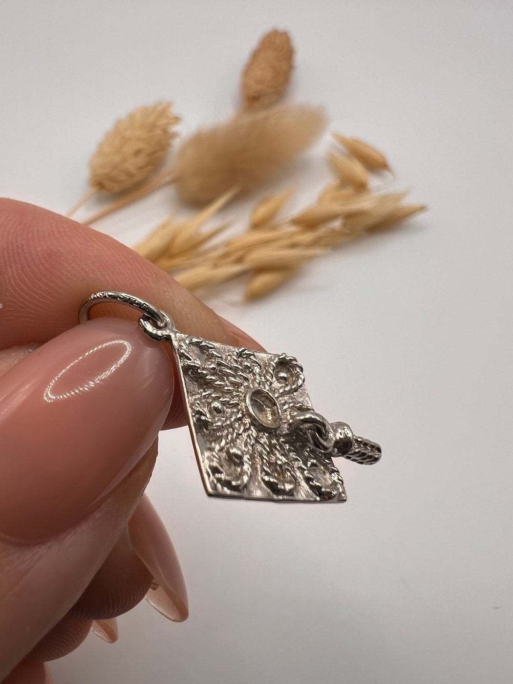 Vintage Silver Articulated Graduation Cap