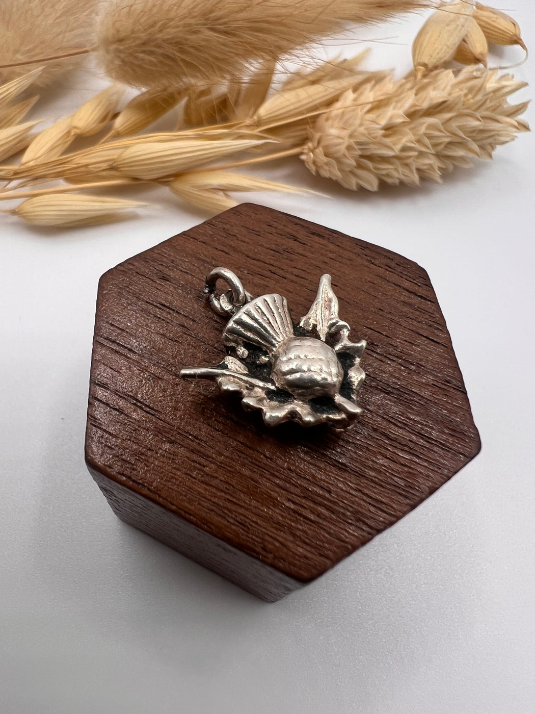 Vintage Silver Scottish Thistle Charm
