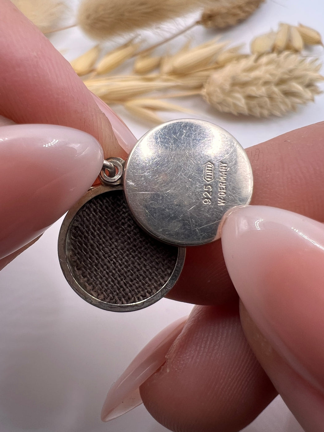 Vintage Silver West Germany Sliding Locket