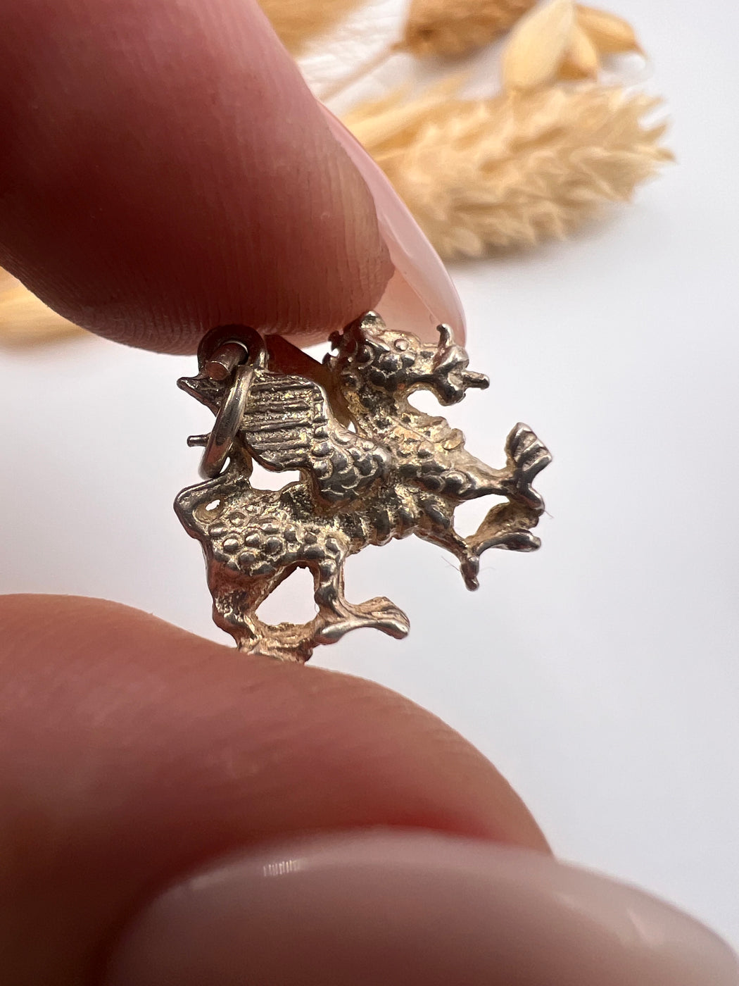 Vintage Silver Welsh Dragon Charm