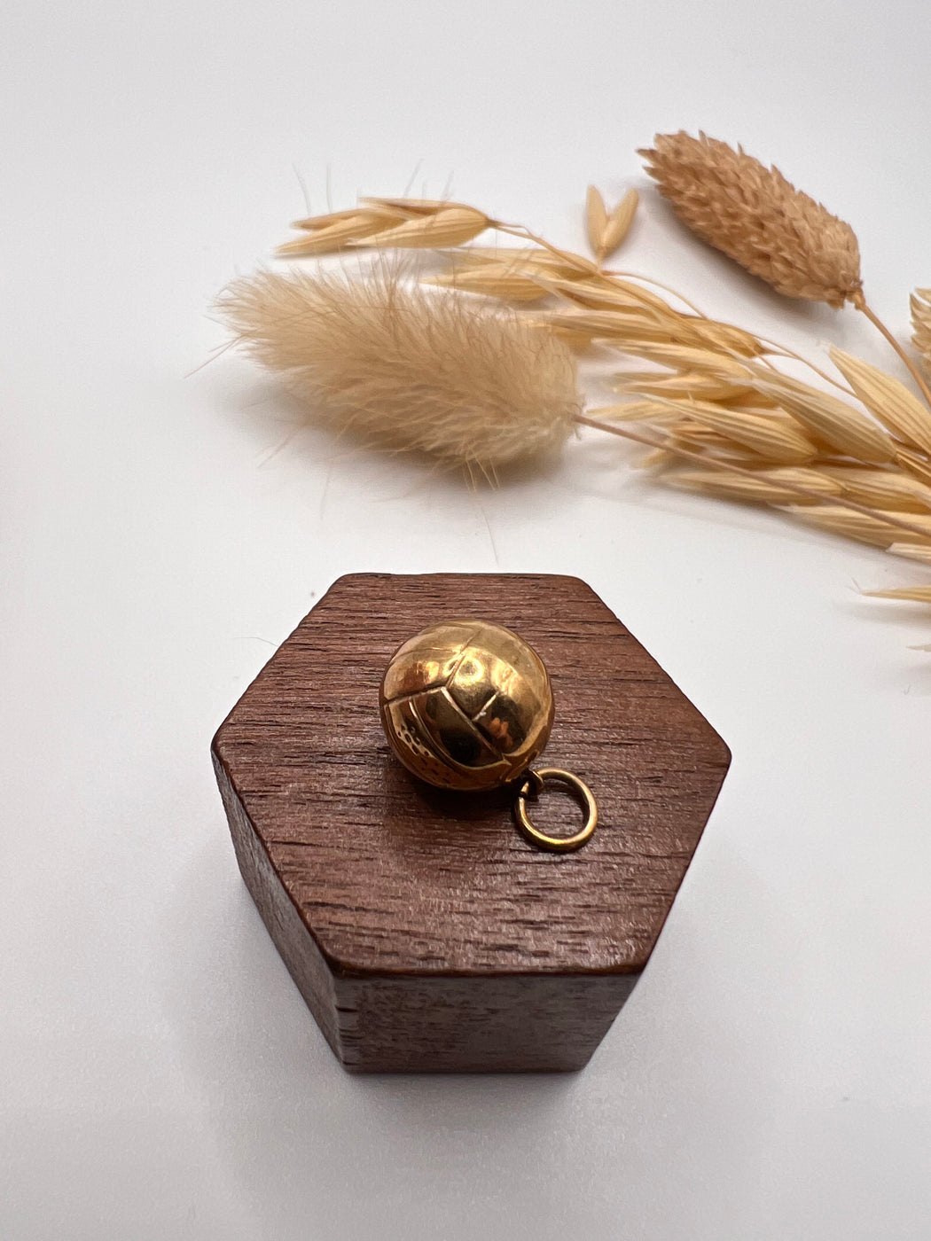 Vintage 9ct Gold Football Charm