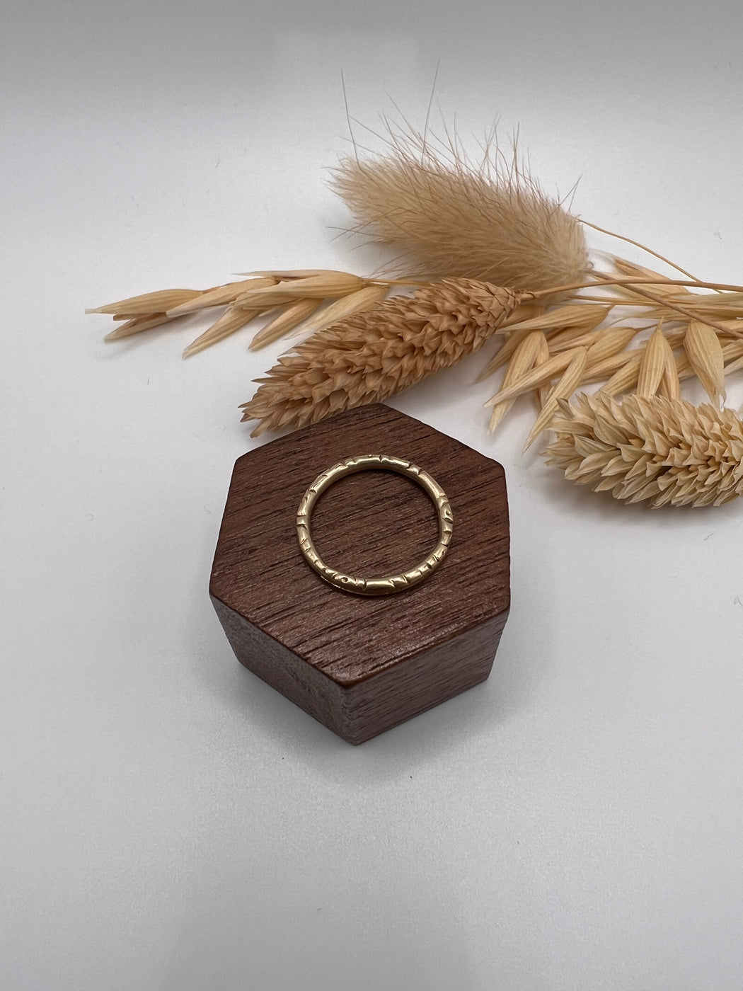 Georgian 10ct Gold Split Ring Charm Holder