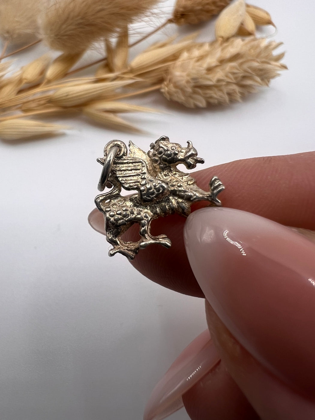 Vintage Silver Welsh Dragon Charm