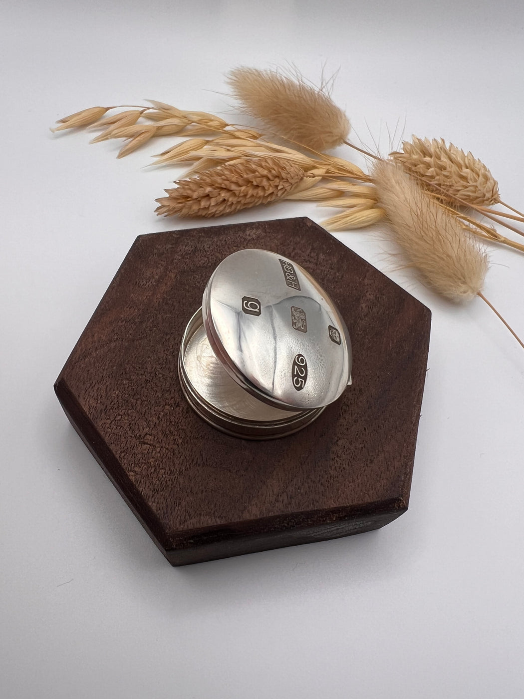 Vintage Stirling Silver Hallmarked Pill Box