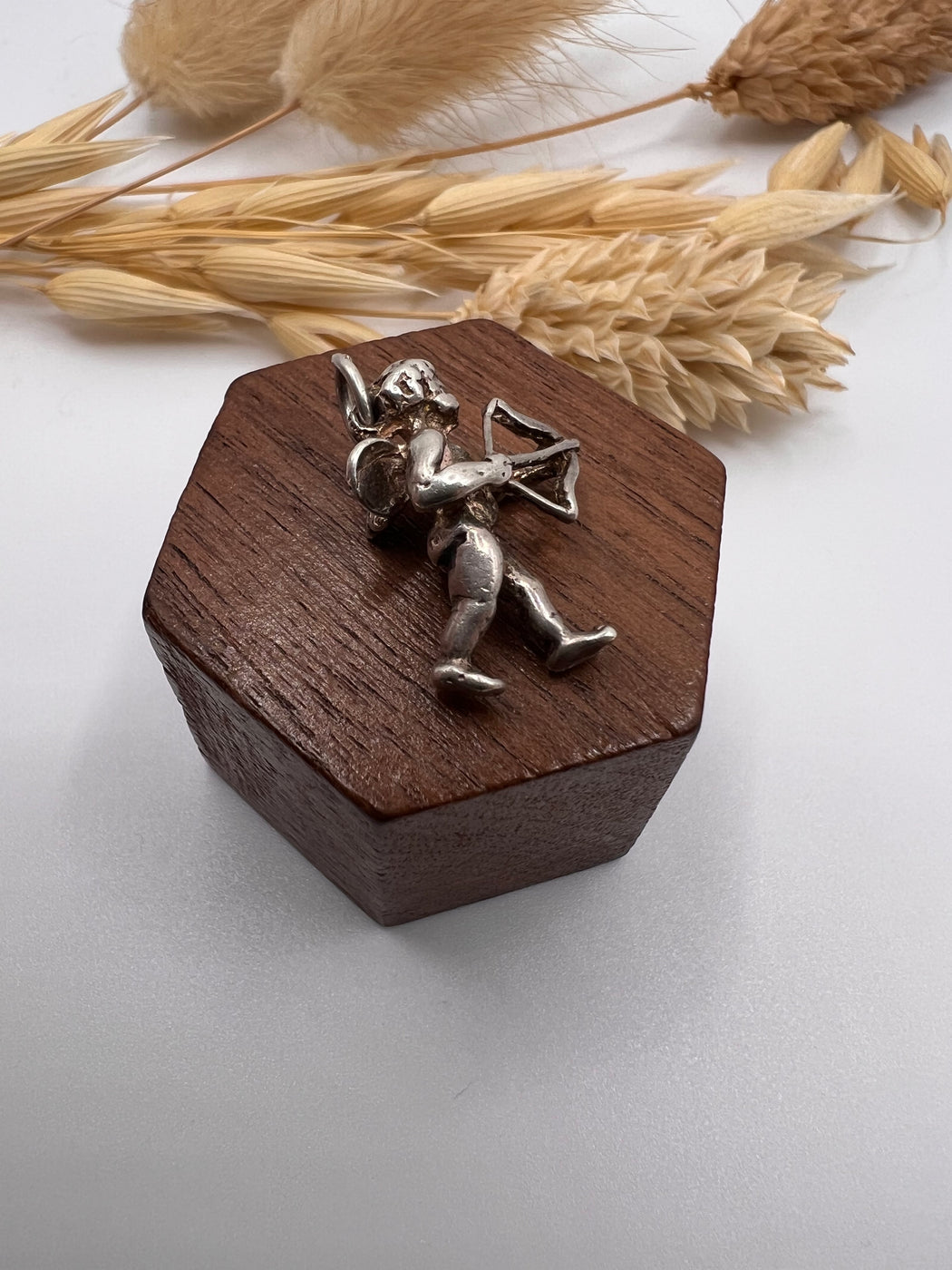 Vintage Silver Cupid Charm