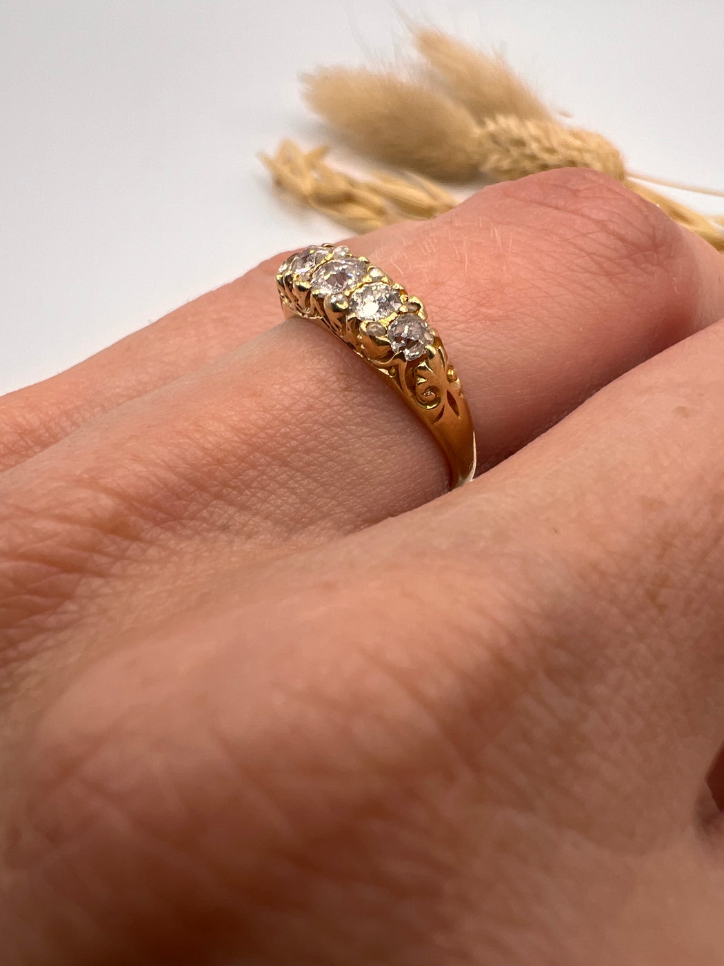 Antique 18ct Old Mine Cut Engagement Ring