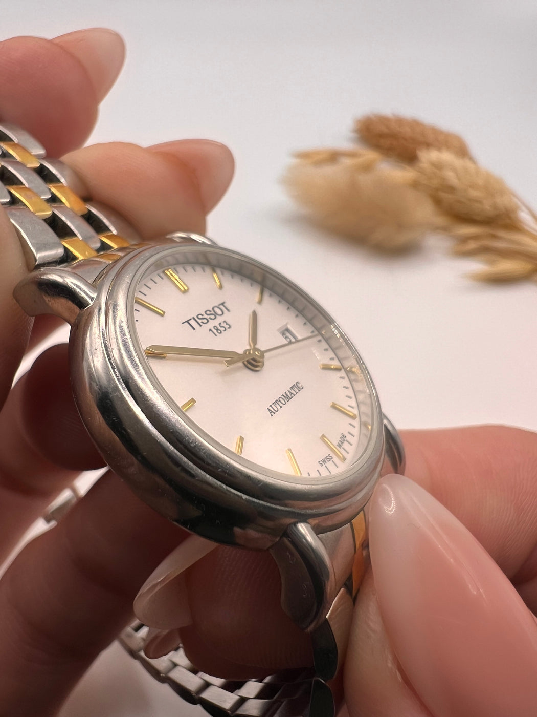 Vintage Mixed Metal Tissot Automatic Watch