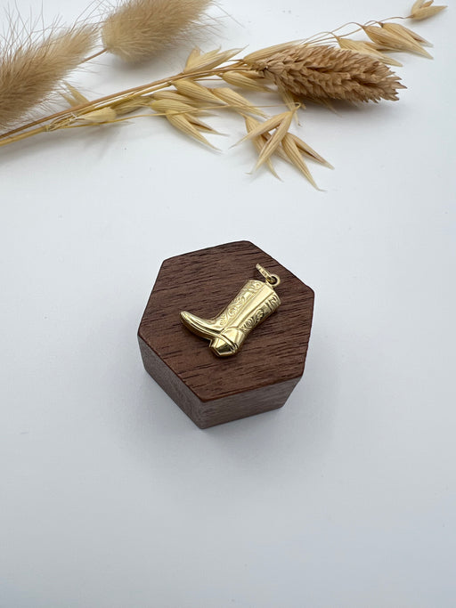 Vintage 9ct Yellow Gold Cowboy Boot Charm