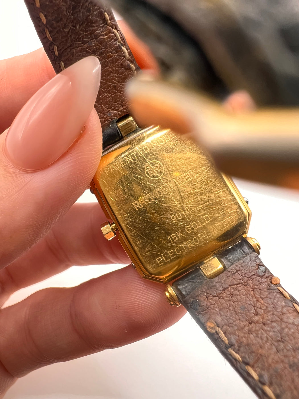 Vintage 18K Gold Electroplated 9014 Raymond Weil Watch Boxed