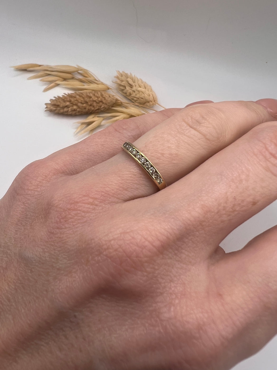9ct Channel Set Diamond Ring