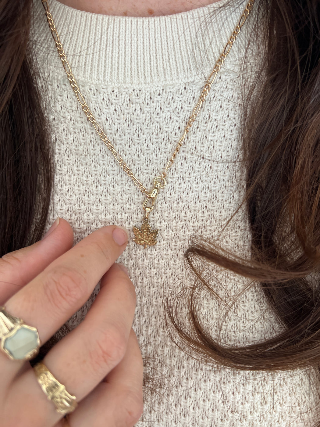 9ct Gold Chain With Dog Clip And T-Bar