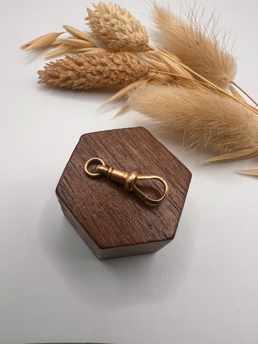 Antique 9ct Gold Swivel Dog Clip