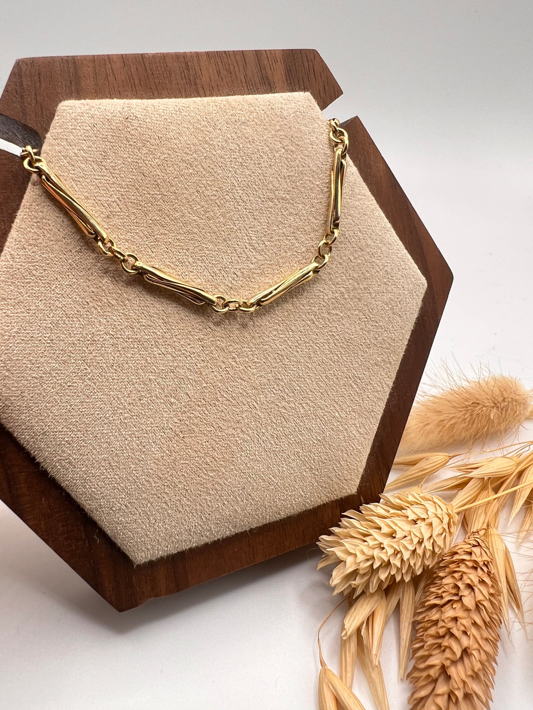 Vintage 9ct Fancy Bar Link Bracelet