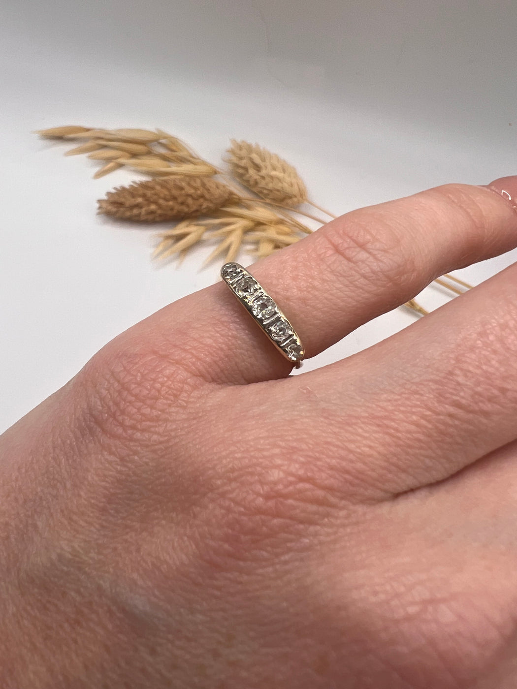 18ct Old Cut Diamond Art Deco Ring