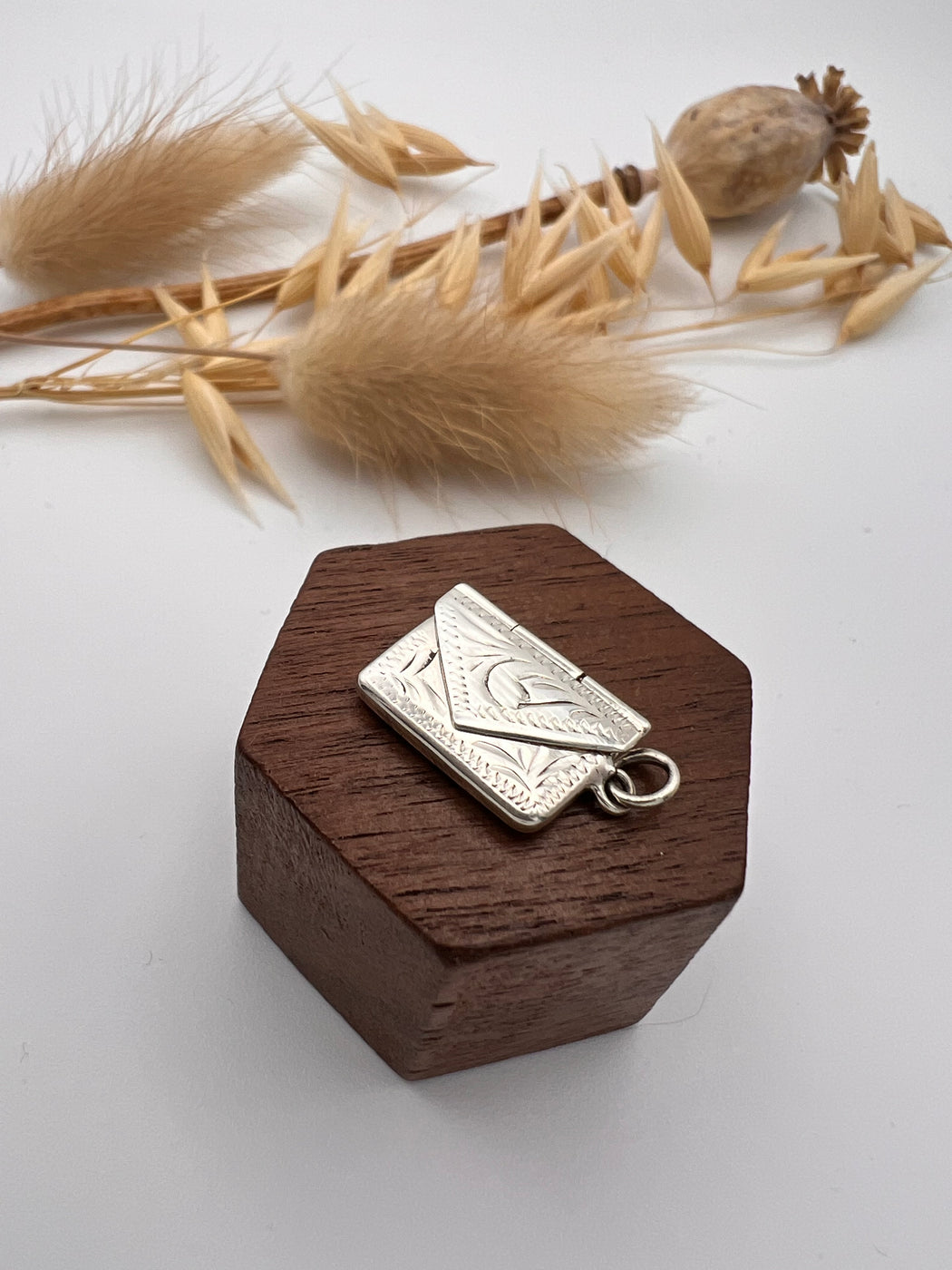 Vintage Silver Articulated Envelope Charm