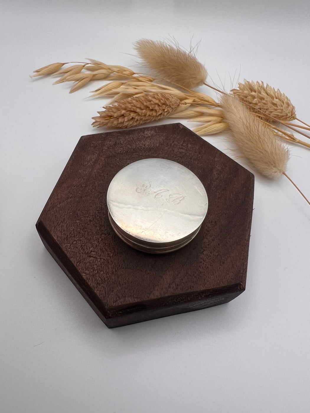 Vintage Stirling Silver Hallmarked Pill Box