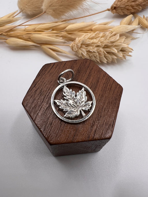 Vintage Silver Canadian Maple Leaf Charm