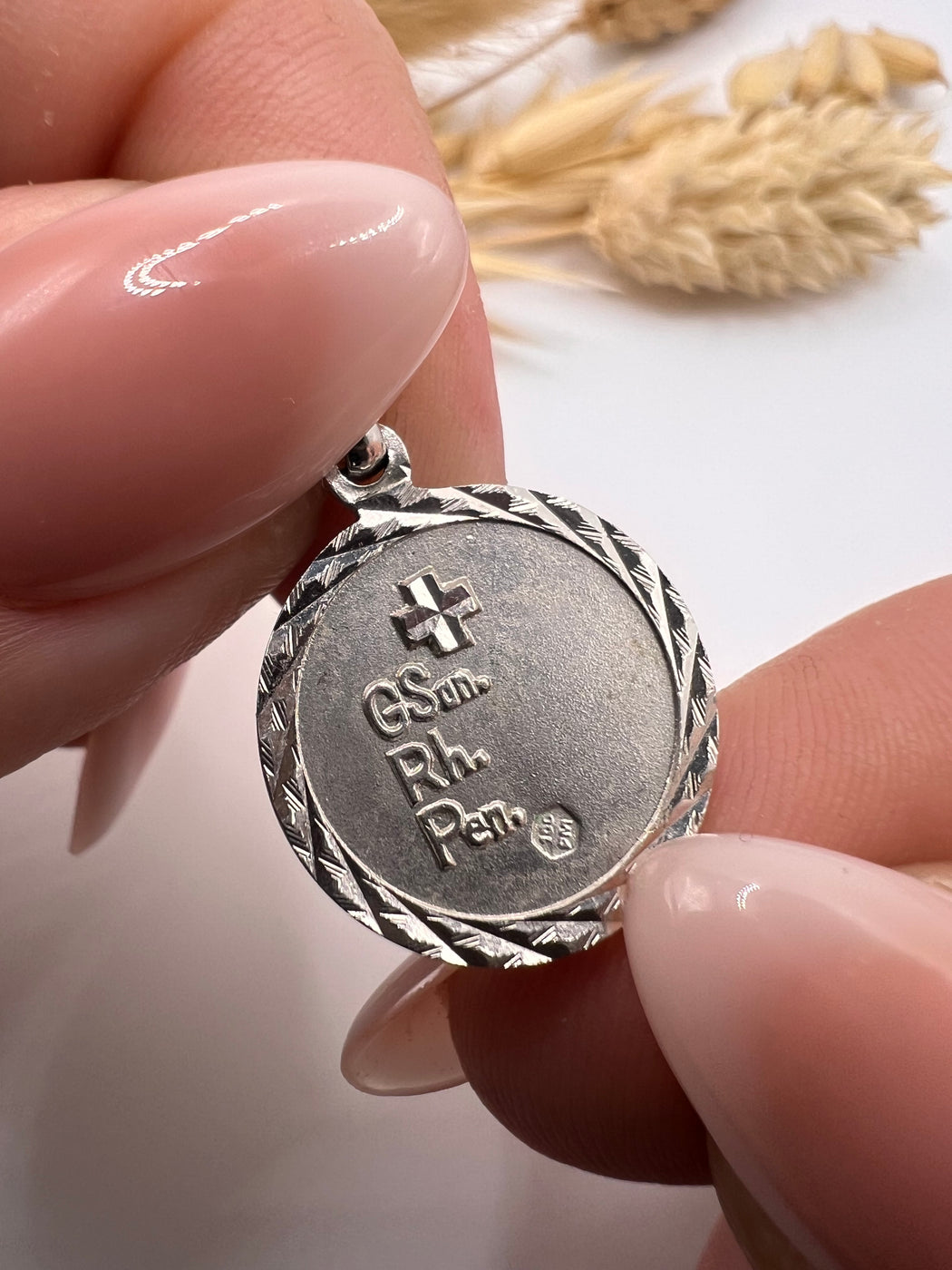 Vintage Silver Zodiac Pisces Fish Medical Alert Medallion