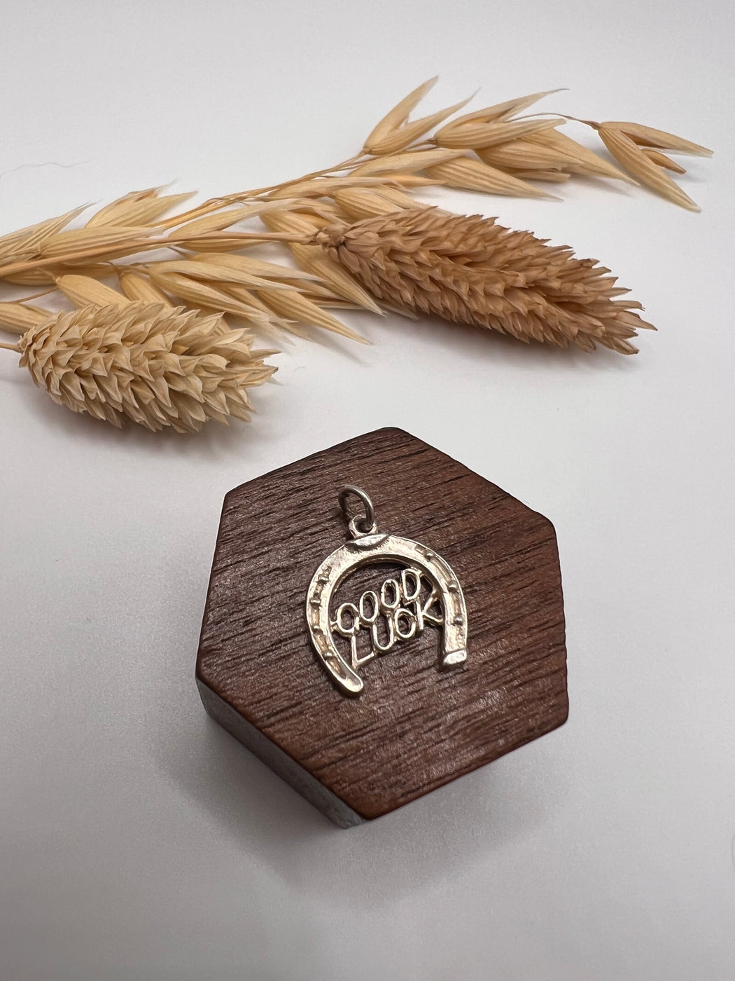 Vintage Silver Good Luck Horseshoe Charm