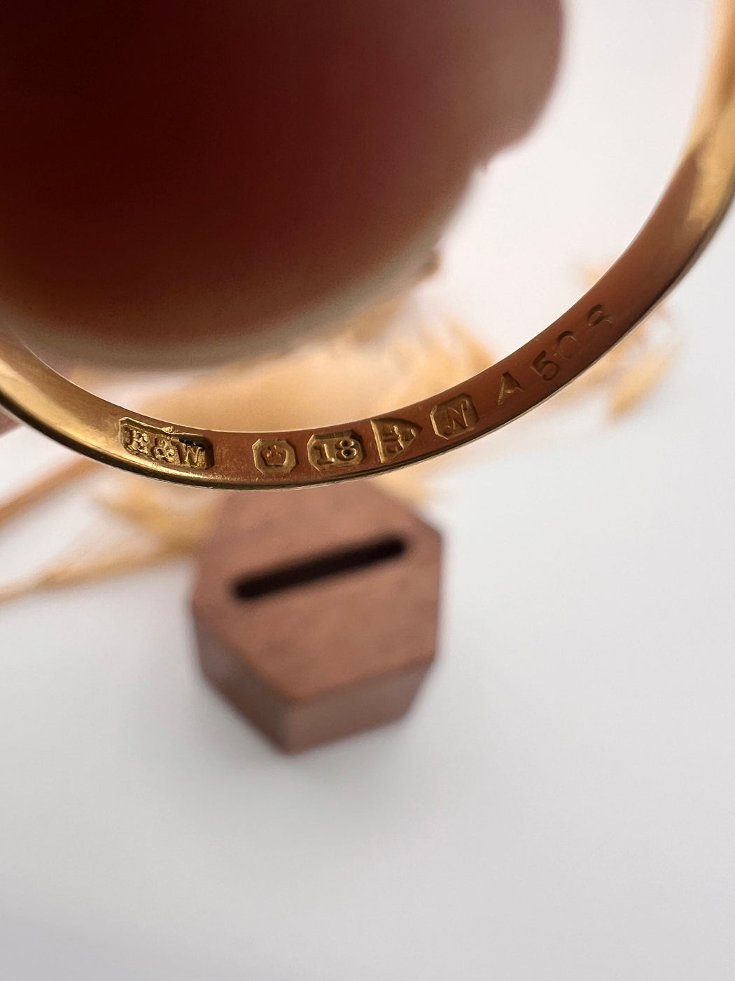 18ct Old Cut Diamond Boat Style Ring