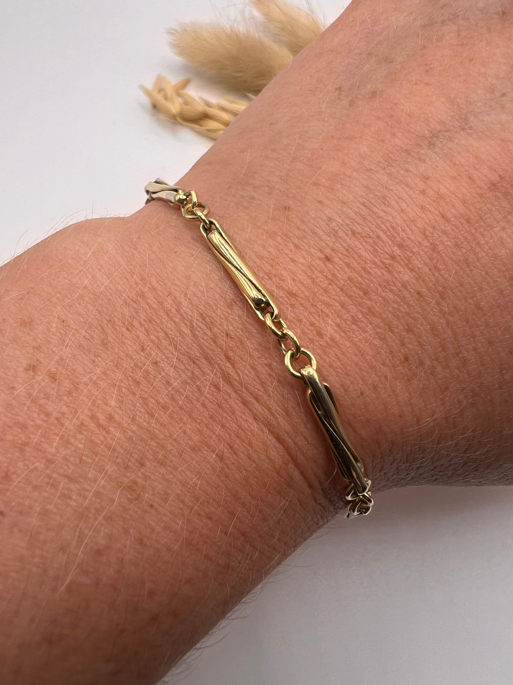 Vintage 9ct Fancy Bar Link Bracelet