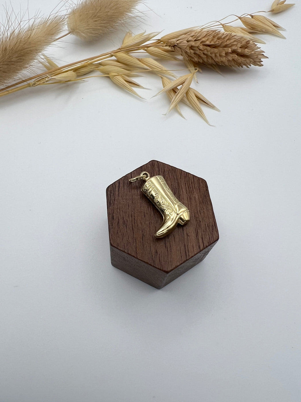 Vintage 9ct Yellow Gold Cowboy Boot Charm
