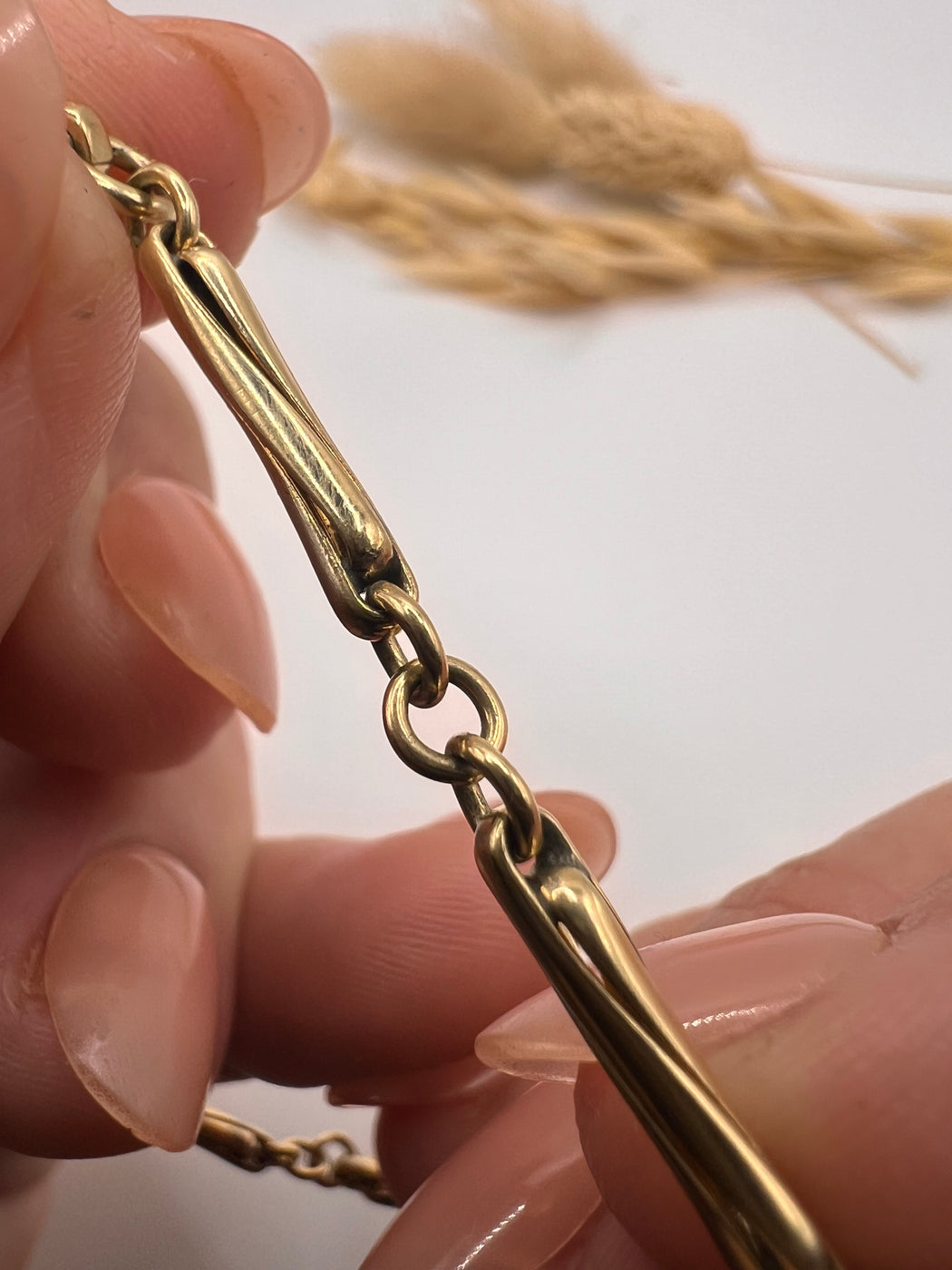 Vintage 9ct Fancy Bar Link Bracelet