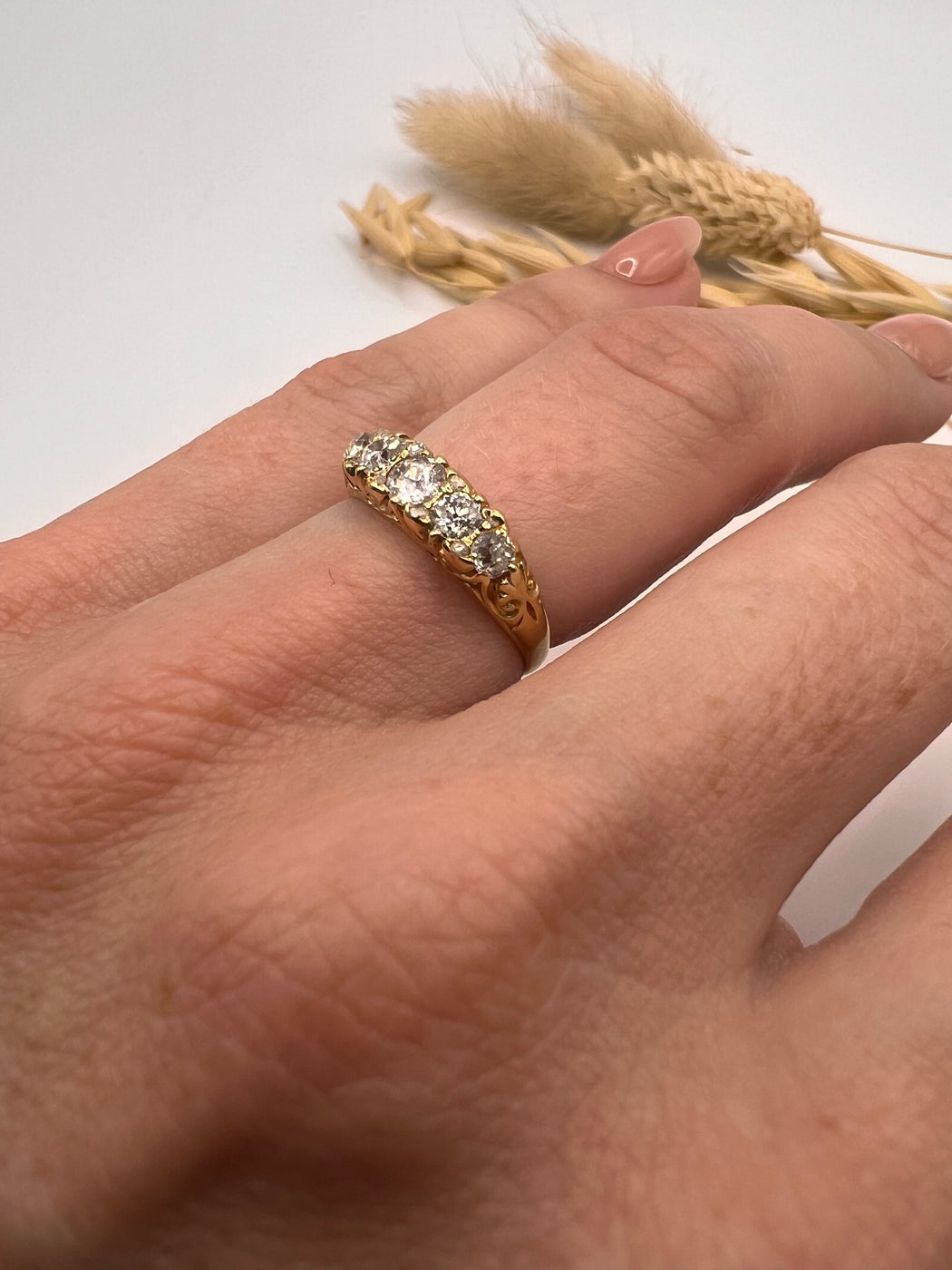 Antique 18ct Old Mine Cut Engagement Ring