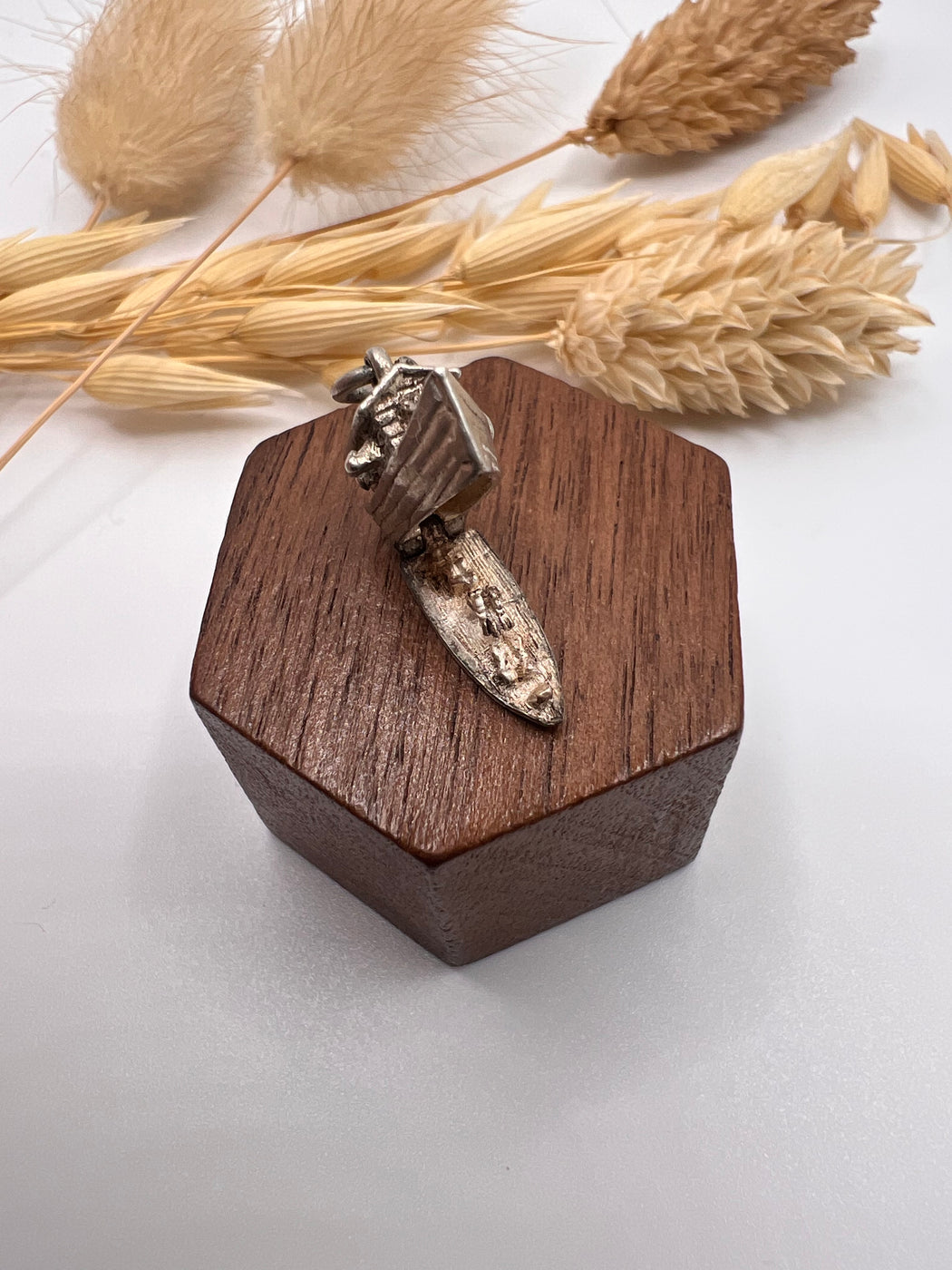 Vintage Silver Articulated Noahs Ark Charm