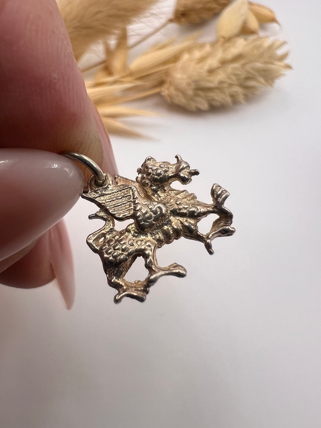 Vintage Silver Welsh Dragon Charm