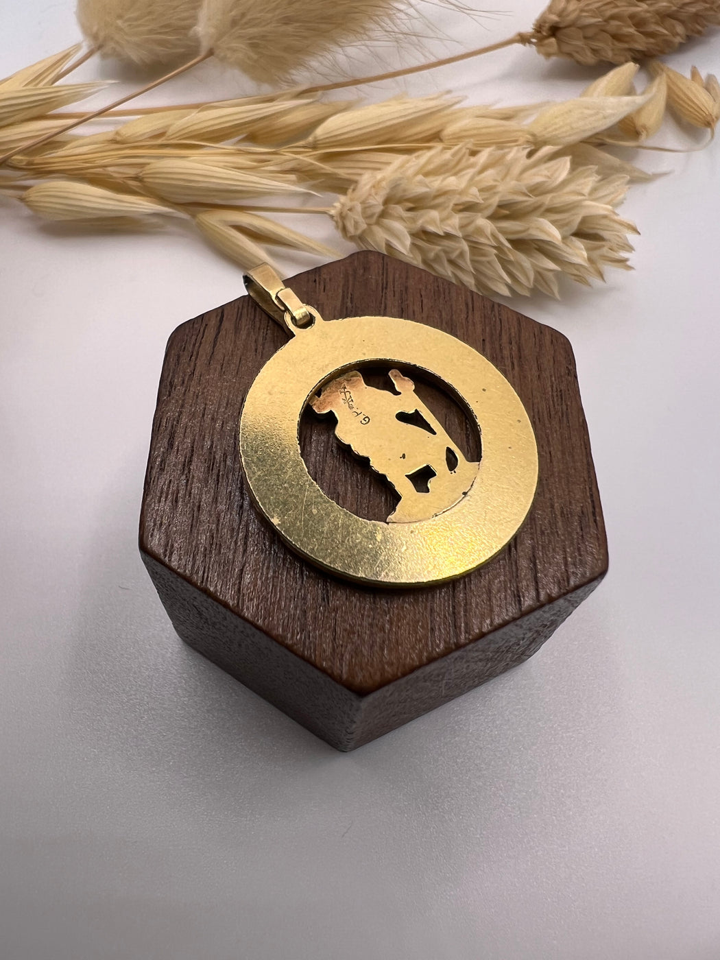 Gold Plated St Christopher Zodiac Sign Charm