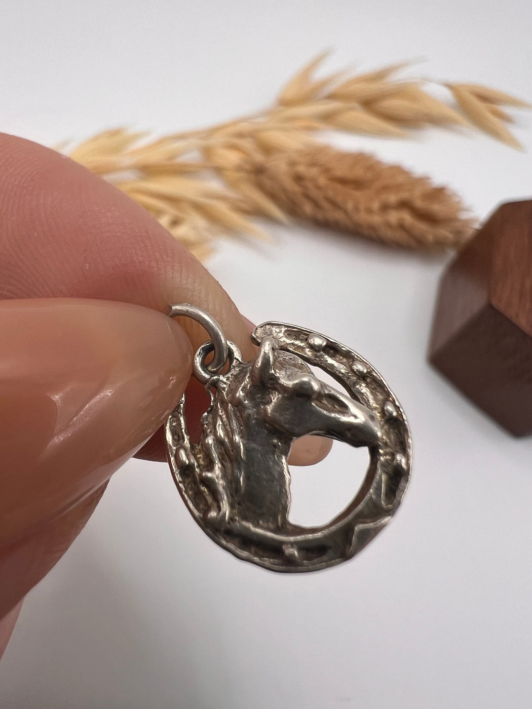 Vintage Silver Lucky Horseshoe Charm