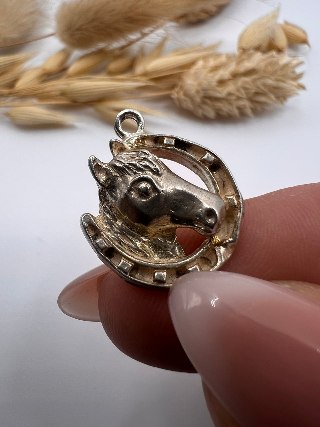 Vintage Silver Lucky Horse Shoe Charm