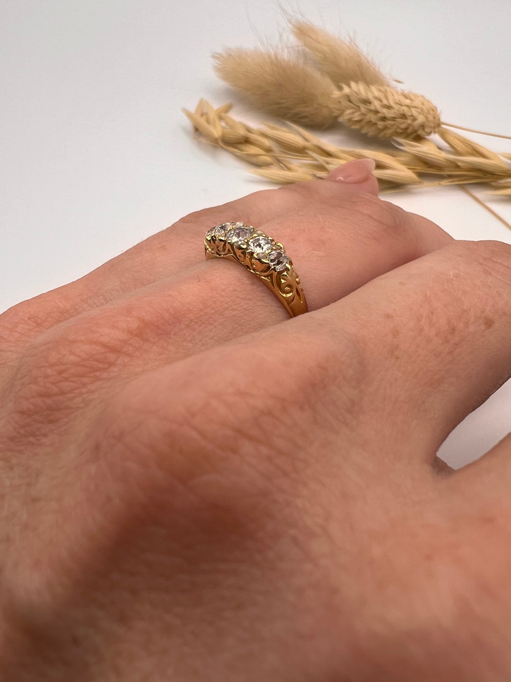 Antique 18ct Old Mine Cut Engagement Ring