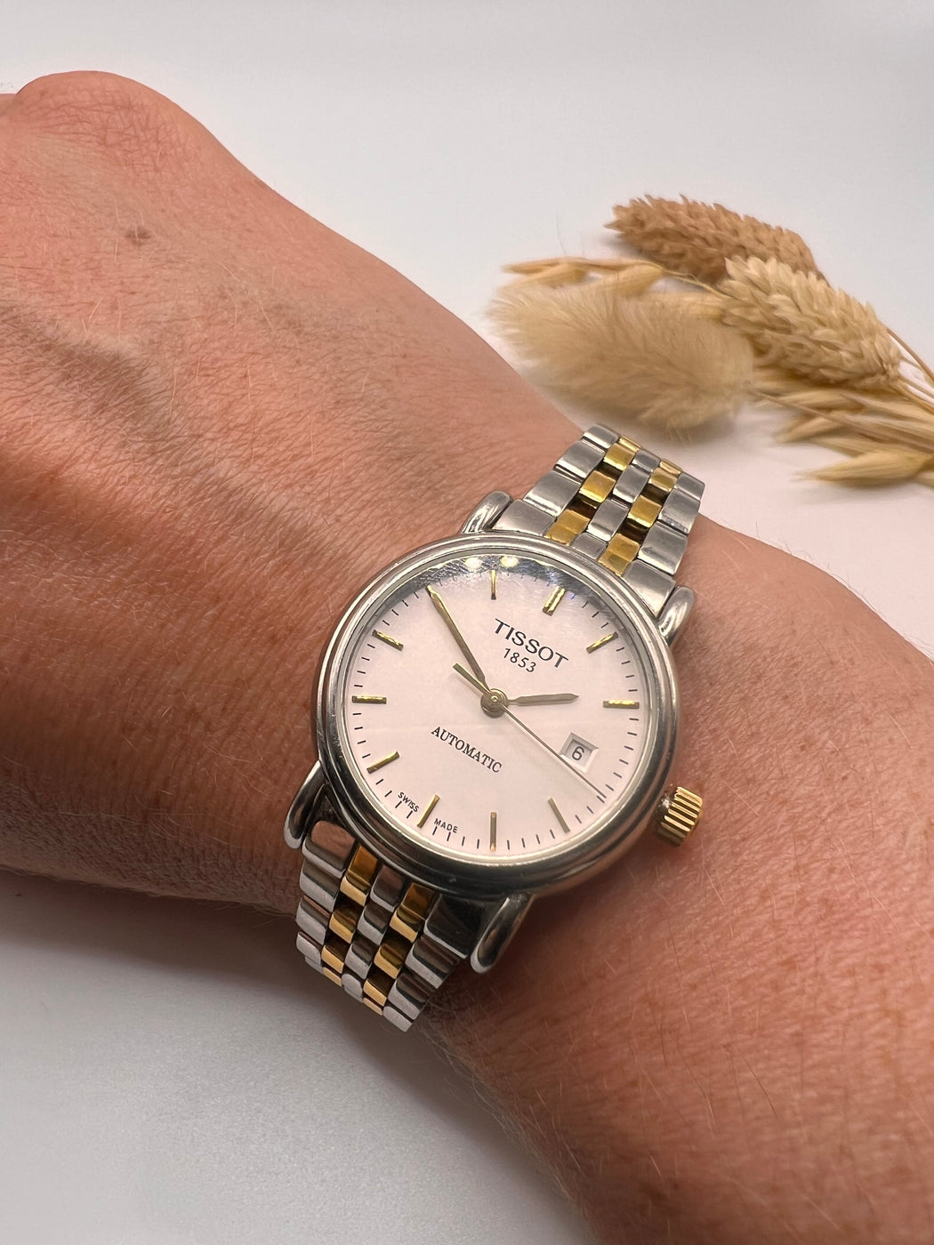 Vintage Mixed Metal Tissot Automatic Watch