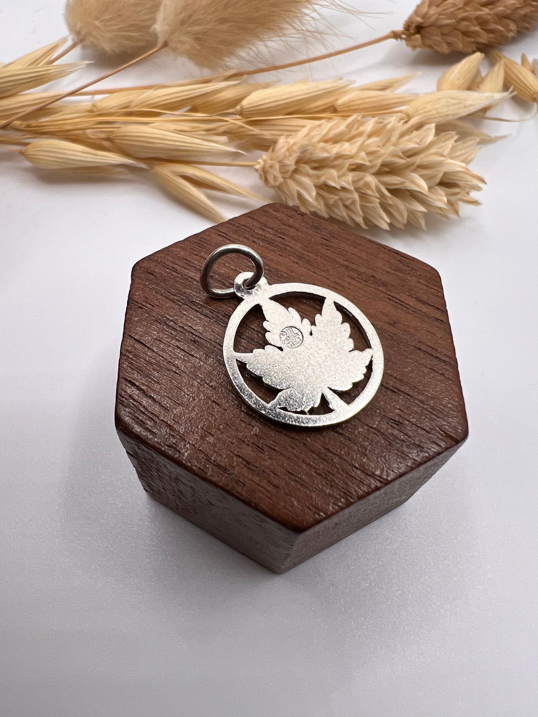 Vintage Silver Canadian Maple Leaf Charm