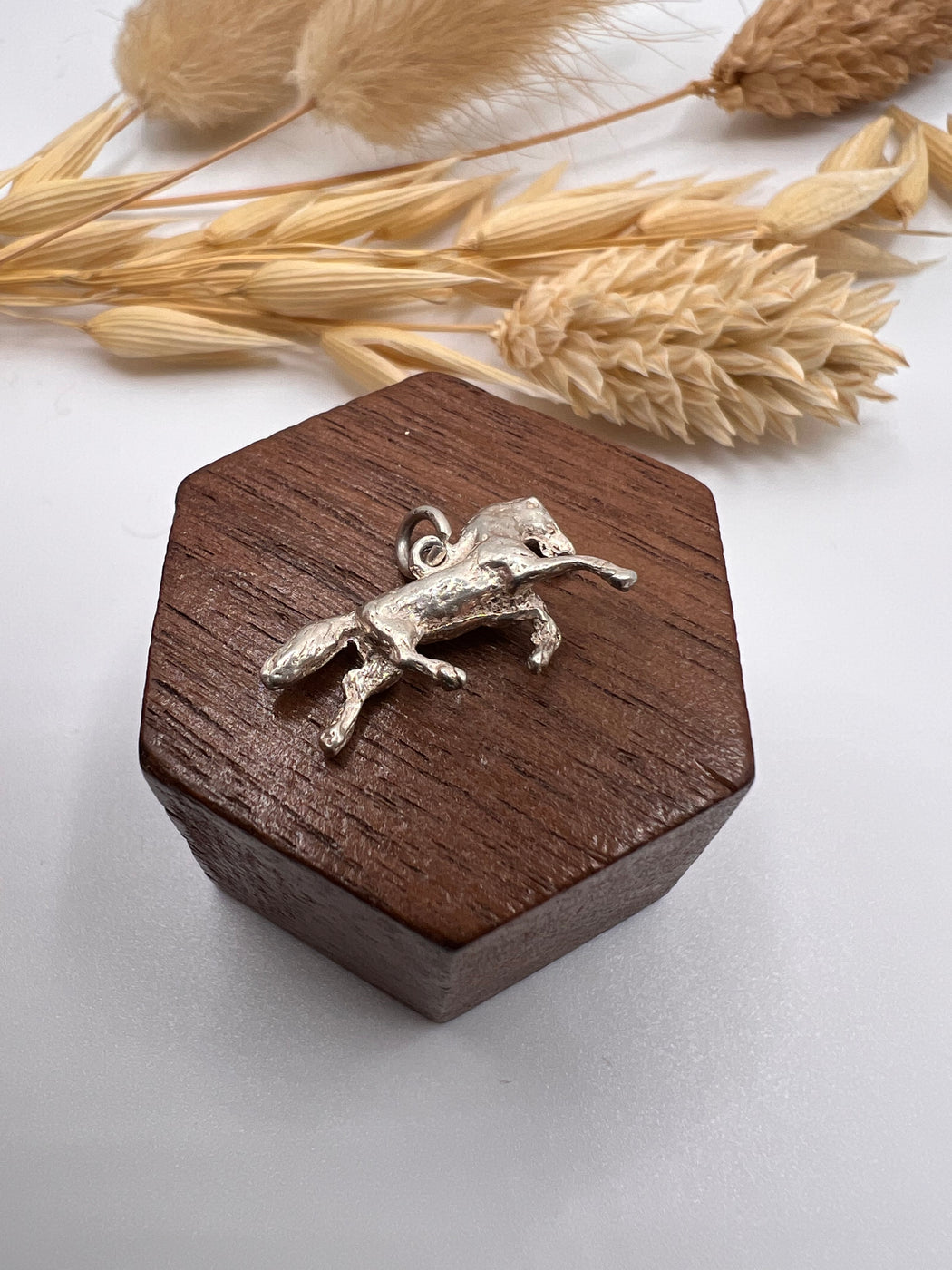 Vintage Silver Running Horse Charm