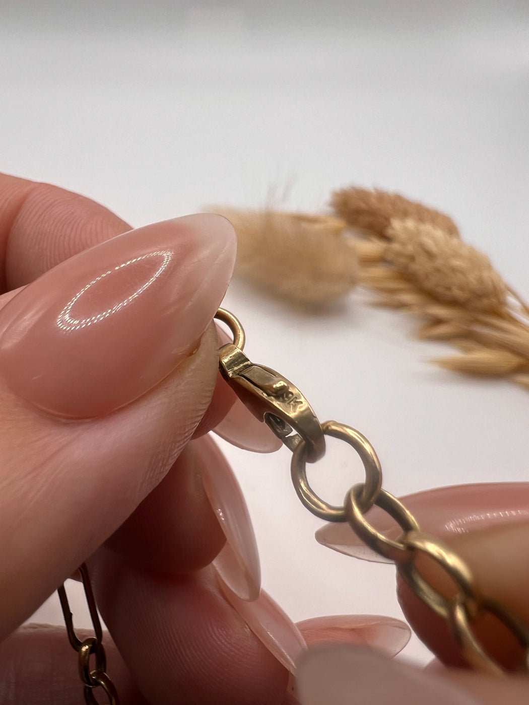 Vintage 9ct Yellow Gold Belcher Bracelet
