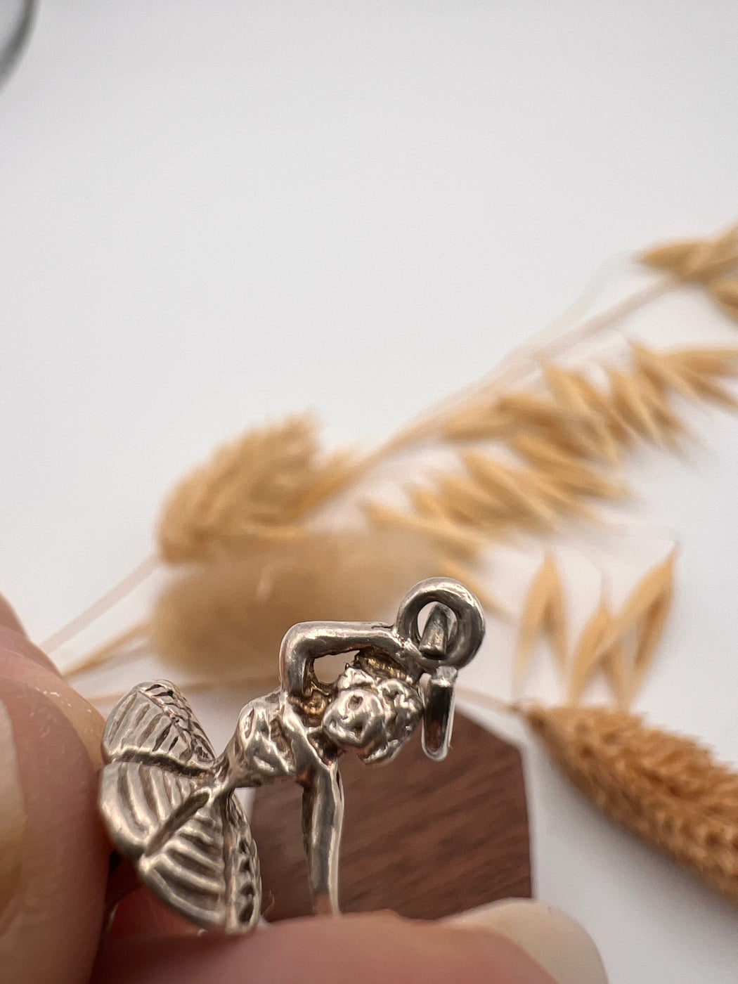 Vintage Silver Ballerina Charm
